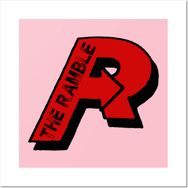 "R" Ramble Wall Art by TheRamblePod